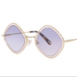 NWT/NWB Chloe Mod rectangle 55mm sunglasses